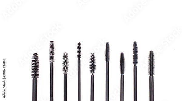 Fototapeta Different kinds of brushes of mascara