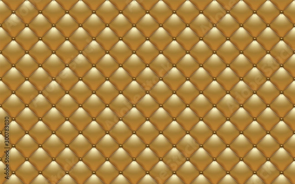 Obraz Vector abstract upholstery gold leather texture sofa background