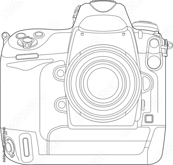 Obraz camera drawing