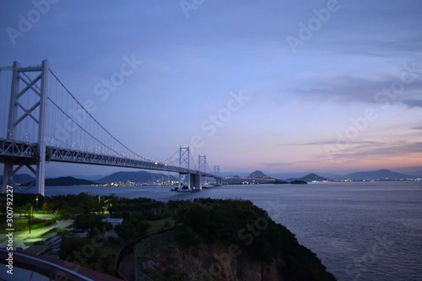 Fototapeta 与島　瀬戸大橋　瀬戸内海