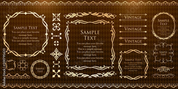 Fototapeta 高級感のあるフレームデザイン