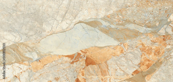 Fototapeta Brown marble texture background with veins, Natural breccia marble tiles for ceramic wall tiles and floor tiles, marble stone texture for digital wall tiles, Rustic rough marble texture, Matt granite.