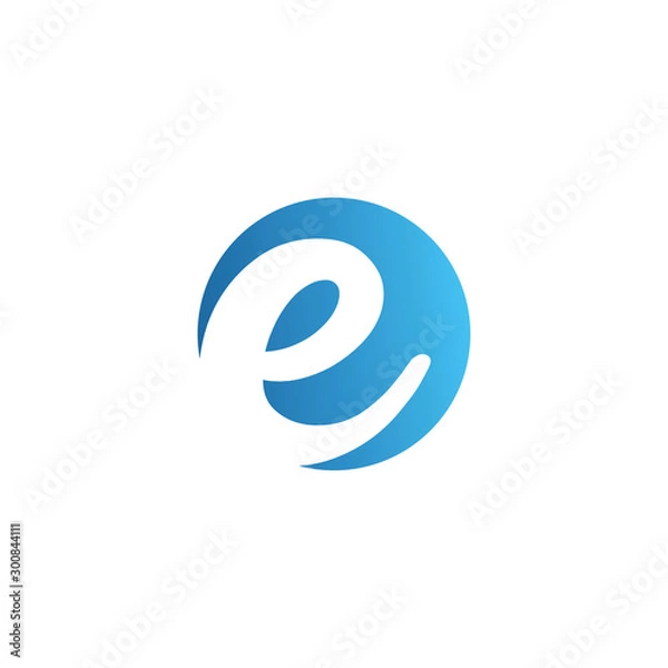 Obraz Letter E Logo design template 
