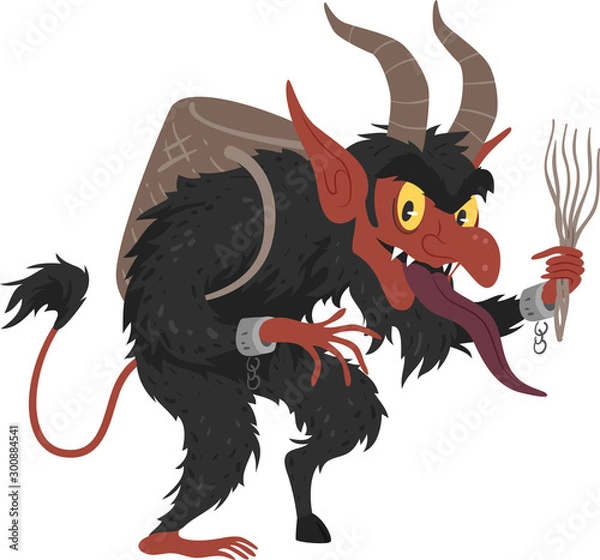 Obraz Krampus Austria Christmas Illustration
