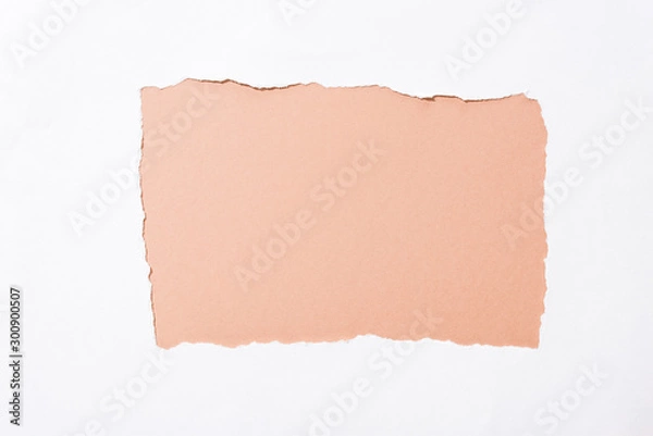 Fototapeta pastel background in white torn paper hole