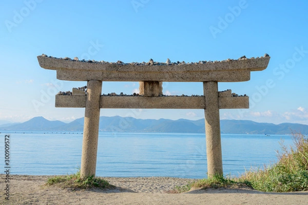 Obraz 直島の鳥居（アップ）