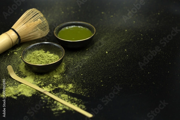 Obraz green matcha tea