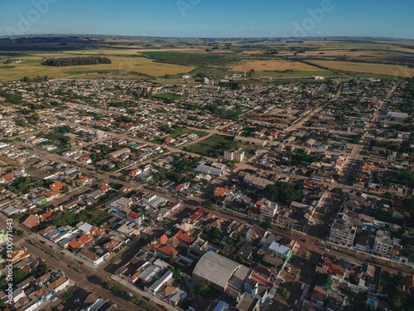 Fototapeta aerial view of the city