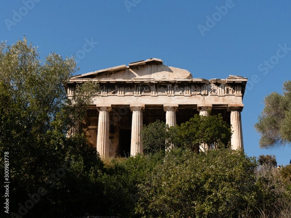 Fototapeta Temple of Hephaestus in Athens, built in 445 B.C.