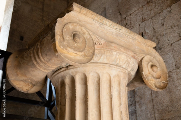 Fototapeta Architectural abstract of ancient Greek Ionic column