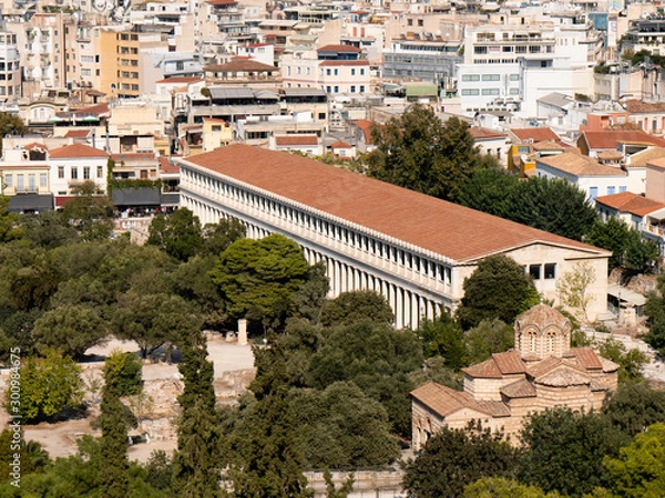 Obraz The stoa of Attalus in ancient agora of Athens.