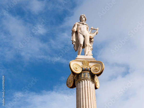 Fototapeta Statue of Greek god of Apollo