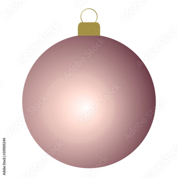 Obraz weihnachtskugel rosa