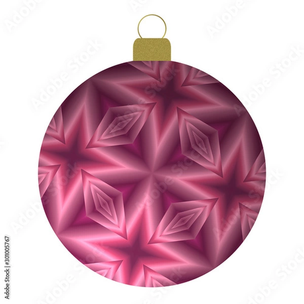 Obraz Weihnachtskugel lila, mit Sternen