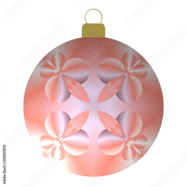Obraz weihnachtskugel rosa, mit Ornamenten