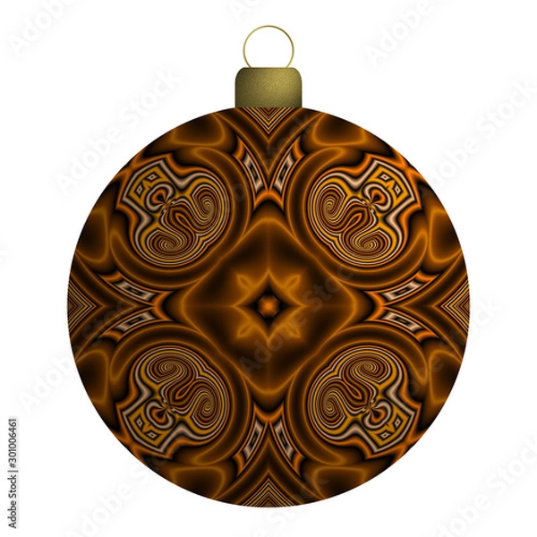 Obraz Weihnachtskugel mit Ornamenten