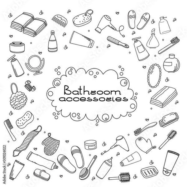 Obraz bathroom accessories, bathroom, spa, accessory,