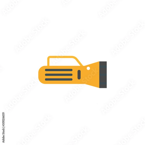 Obraz Isolated camping lamp icon flat design