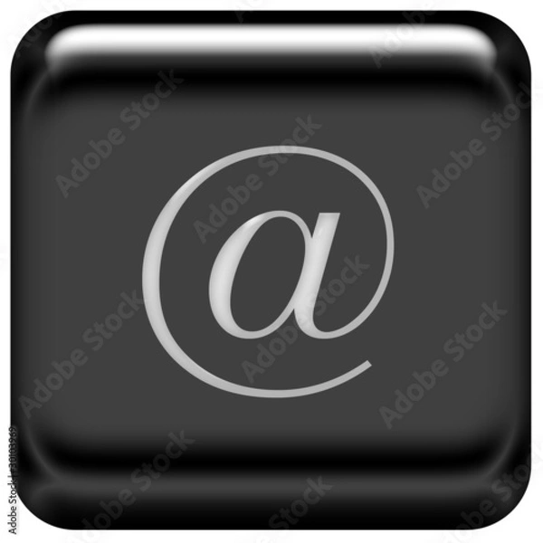 Obraz Button schwarz Brief at