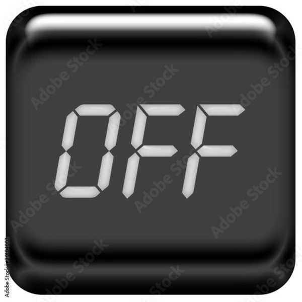 Obraz Button schwarz off