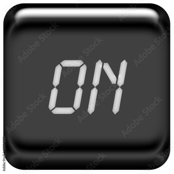 Obraz Button schwarz on