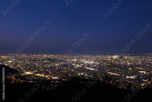 Fototapeta 藻岩山からの景色