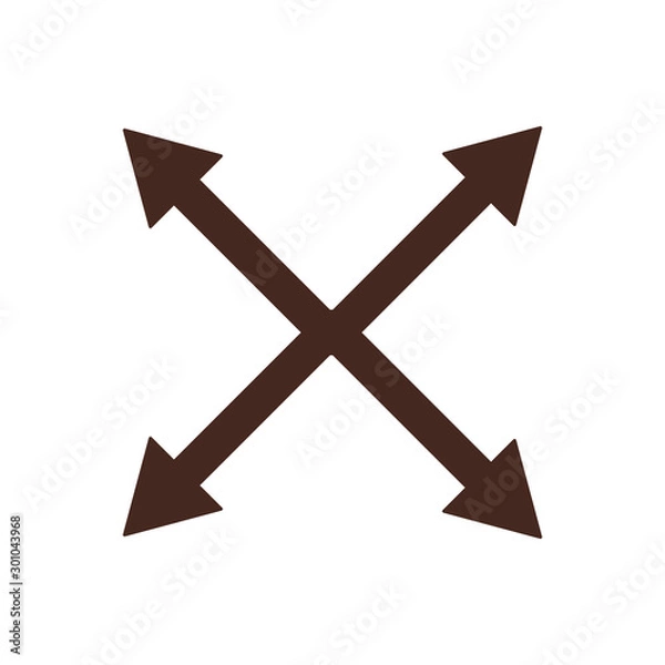 Fototapeta Isolated arrows icon vector design