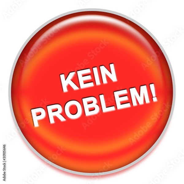 Obraz Button rot kein Problem