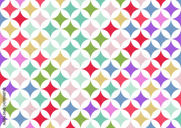 Obraz seamless geometric pattern with triangles