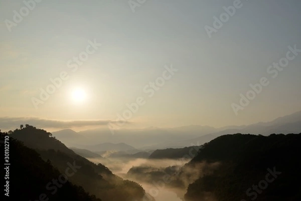 Obraz 城山大橋からの日の出