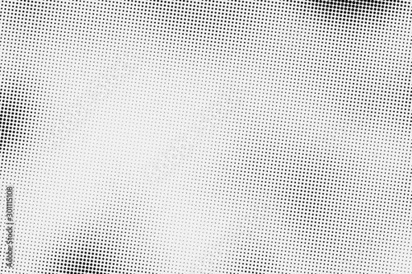Fototapeta Black and White Dots, Halftone effect