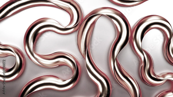 Fototapeta Elegant minimal background. 3d illustration, 3d rendering.