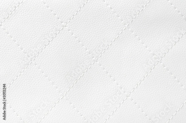 Obraz white quilted leather