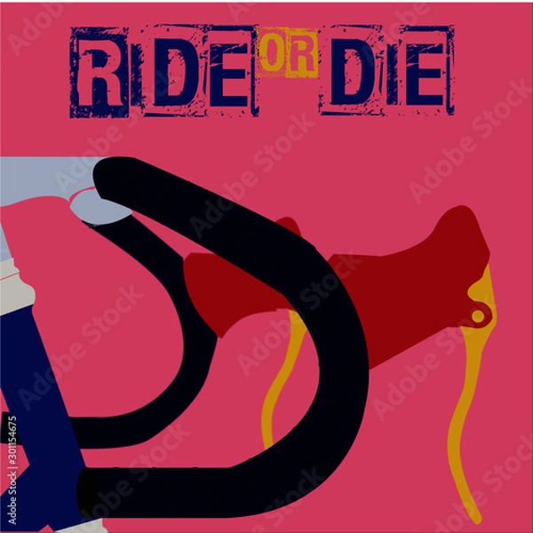 Obraz Ilustración bici fixie 