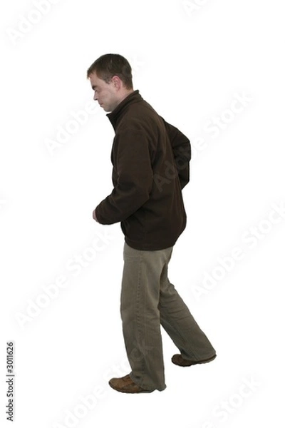 Fototapeta silhouette of a casual man