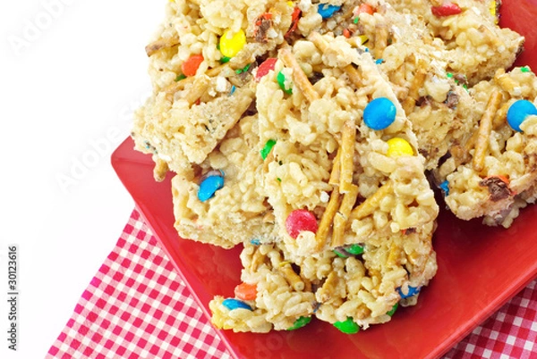 Obraz Peanut Butter Pretzel Crispy Bars