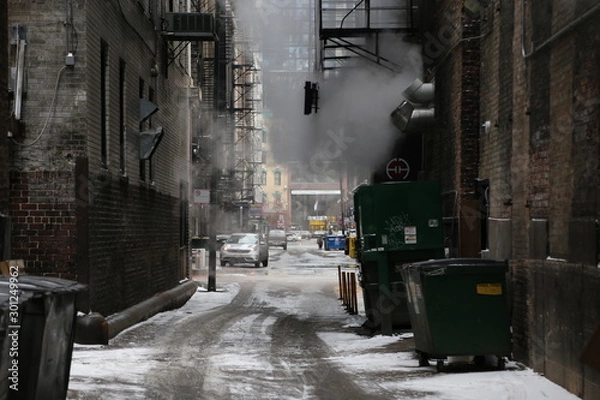 Obraz street in the city