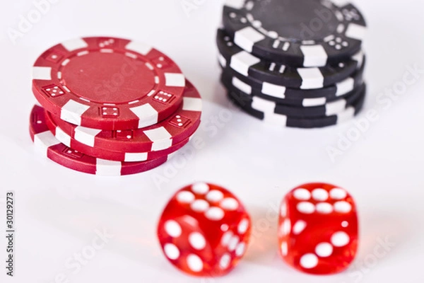 Obraz Kości i żetony