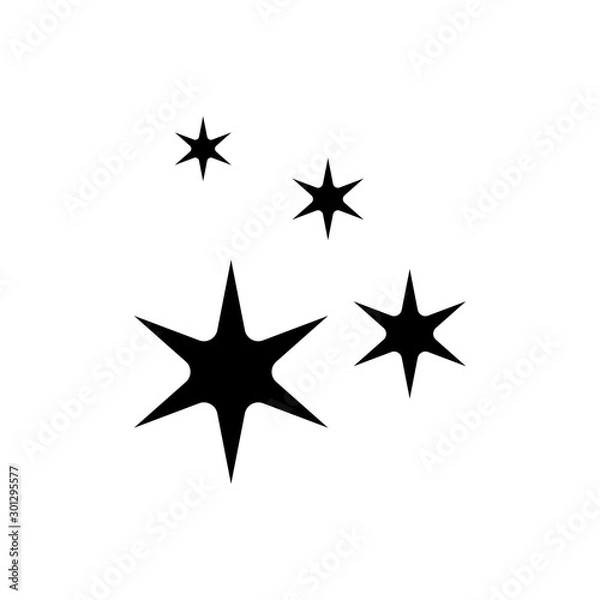 Fototapeta sparkle icon in trendy flat design