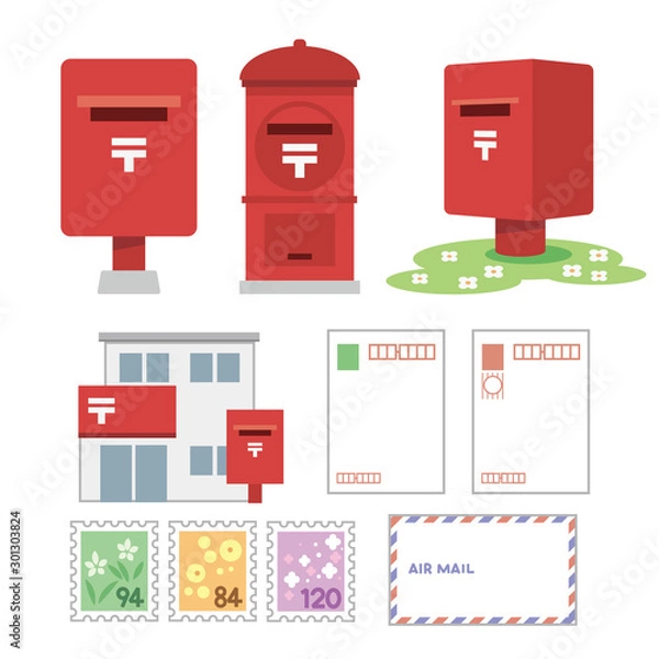 Fototapeta ポスト　郵便