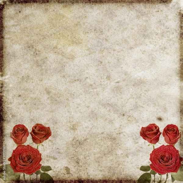Fototapeta vintage floral background