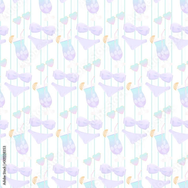 Obraz Swimwear Seamless Pattern
