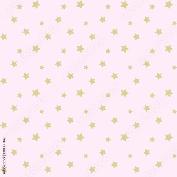 Obraz Gold Star Seamless Pattern 