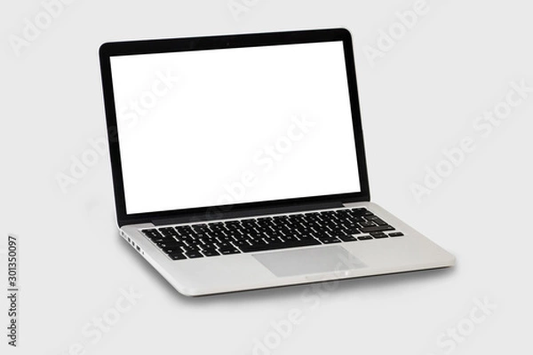 Fototapeta Laptop computer isolated