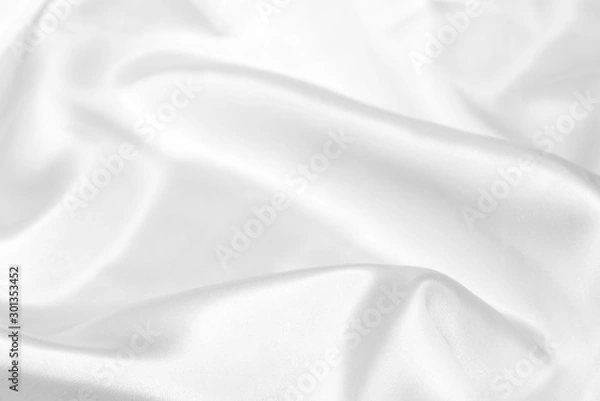 Fototapeta white fabric texture soft blur background