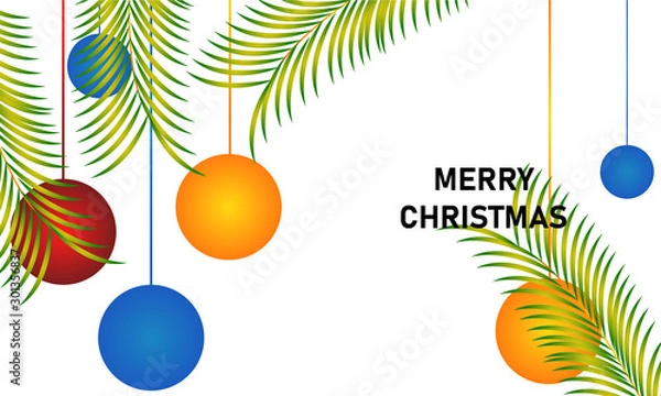 Obraz christmas background with tree