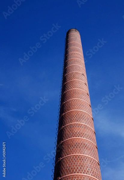 Obraz Industrial brick smoke stack