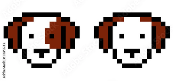 Fototapeta Pixel dog