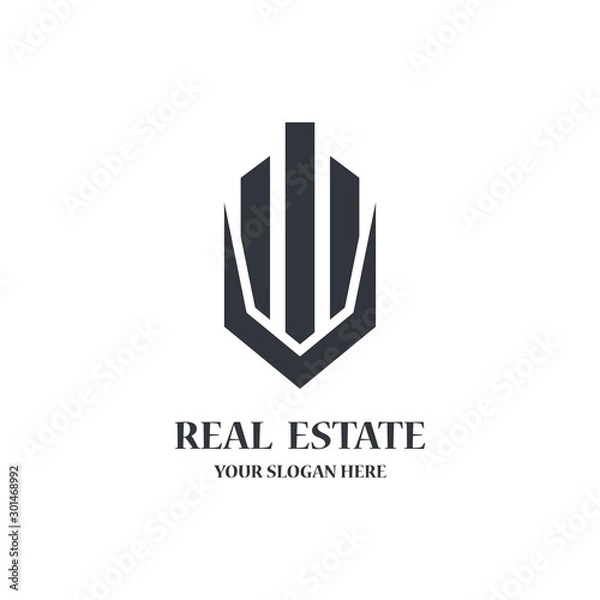 Obraz Real estate logo template vector icon