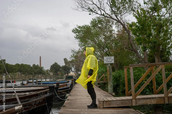 Obraz Boy with a raincoat